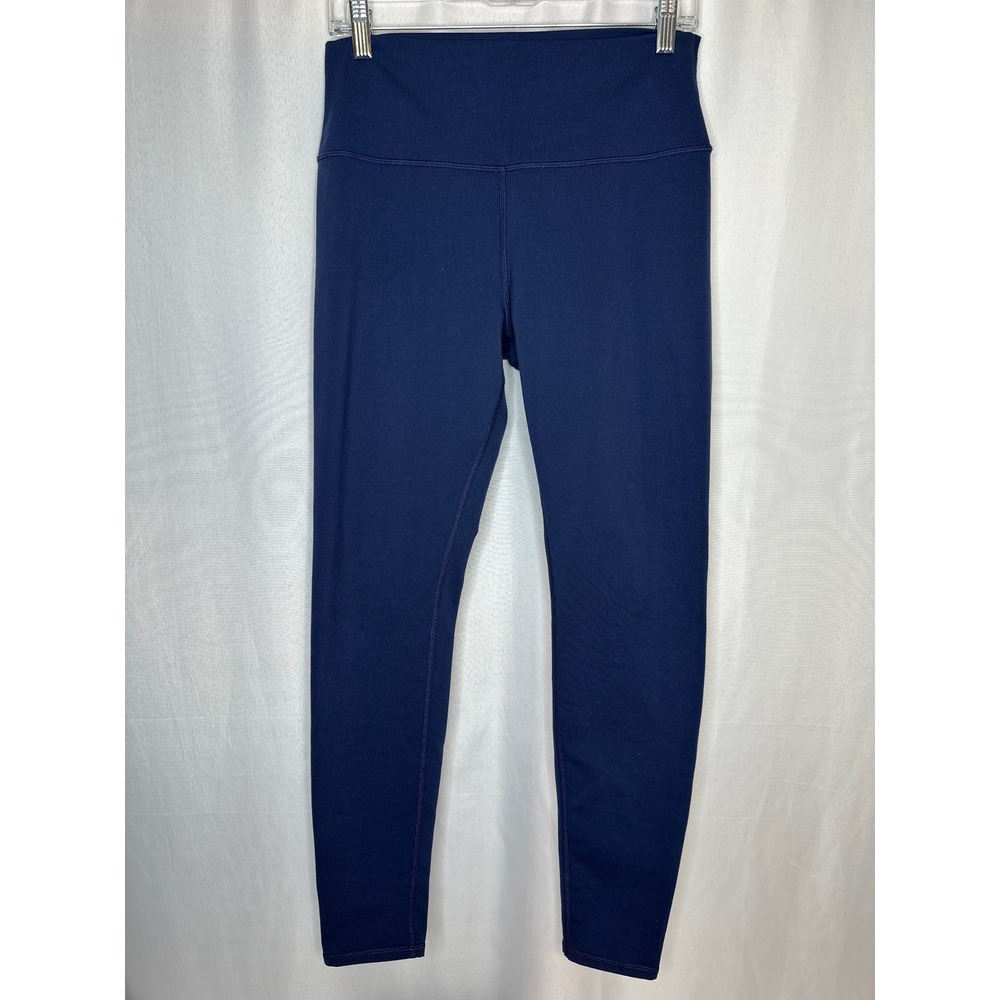 Alo High Waist Airlift Blue Leggings LARGE Athleisure Yoga Gym Workout Sports